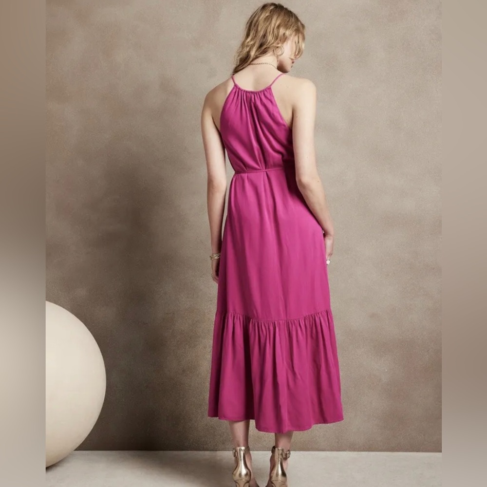 Halter Neck Maxi Dress - Tall Large